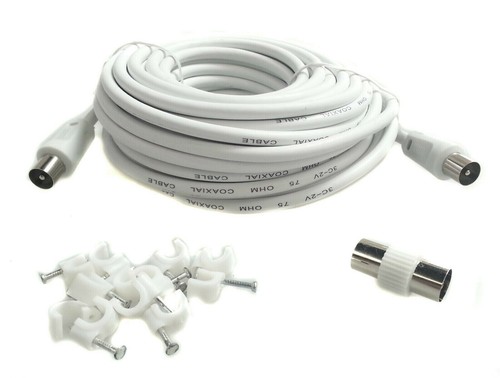 15m metre white rg59 - 15m,