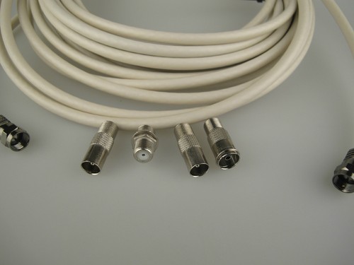 White universal coax - 3m,