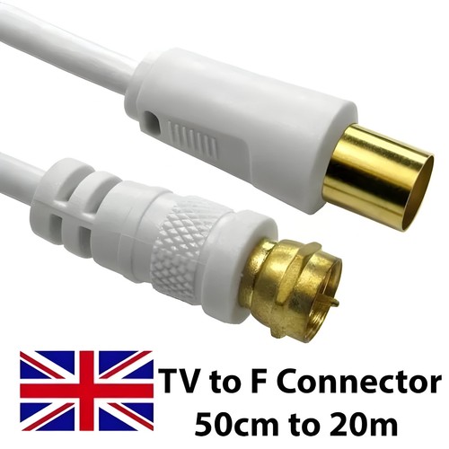 Aerial male coax f type - tv,