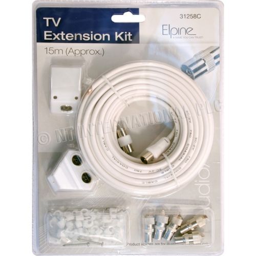 15m coaxial extension kit - tv,