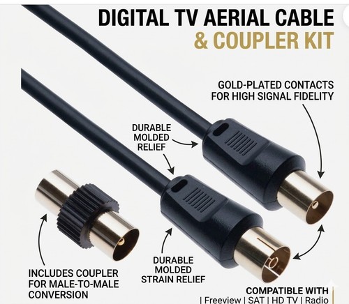 Coaxial aerial cable fly - coaxial,